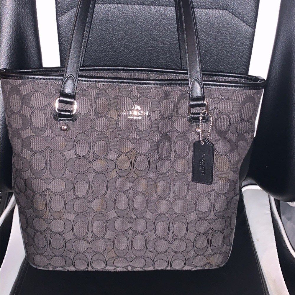 Black coach purse